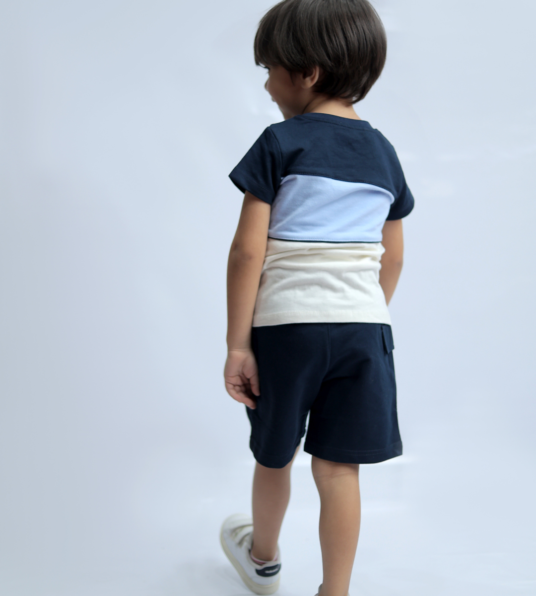 2-Piece Navy Color block set