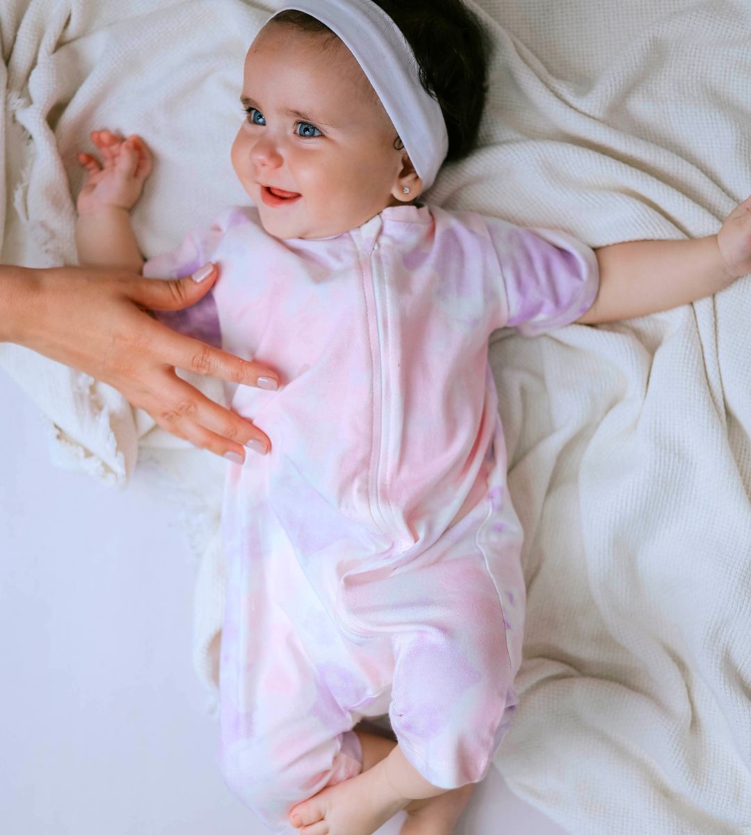 TIE DYE ZIP-UP ROMPER