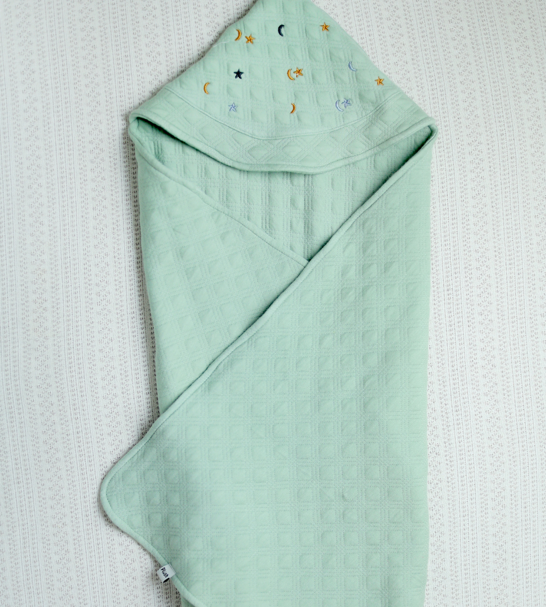 starry snuggle blanket-pistachio