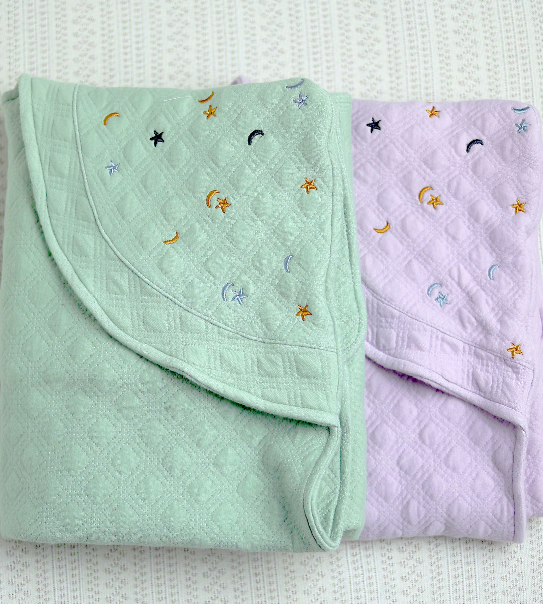 starry snuggle blanket lilac