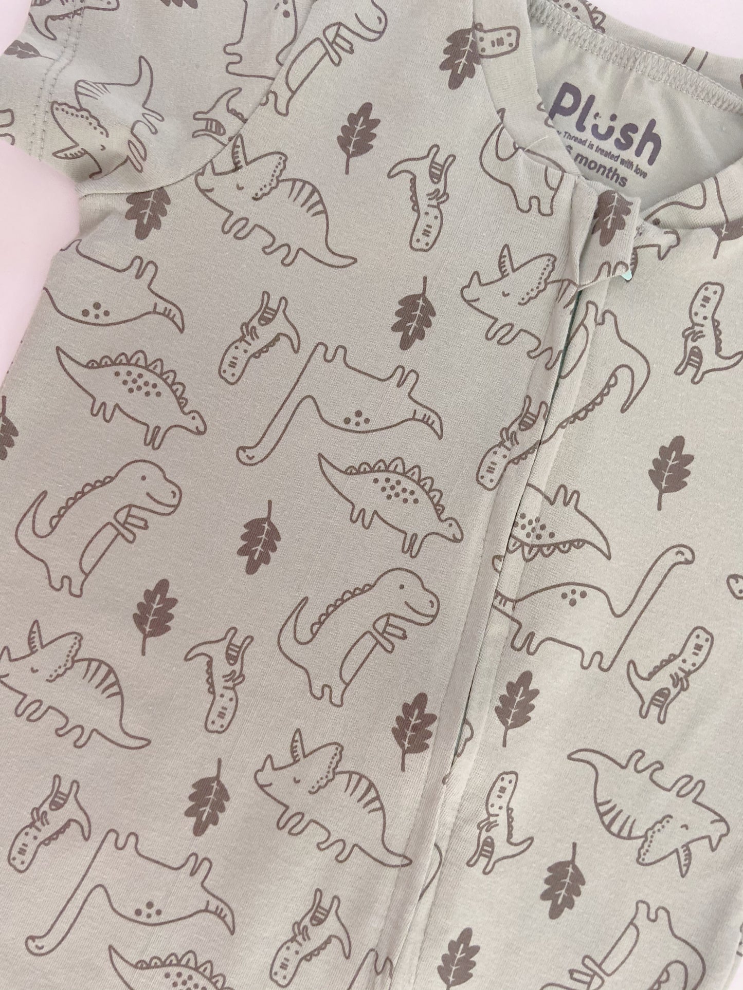 DINO ZIP-UP ROMPER