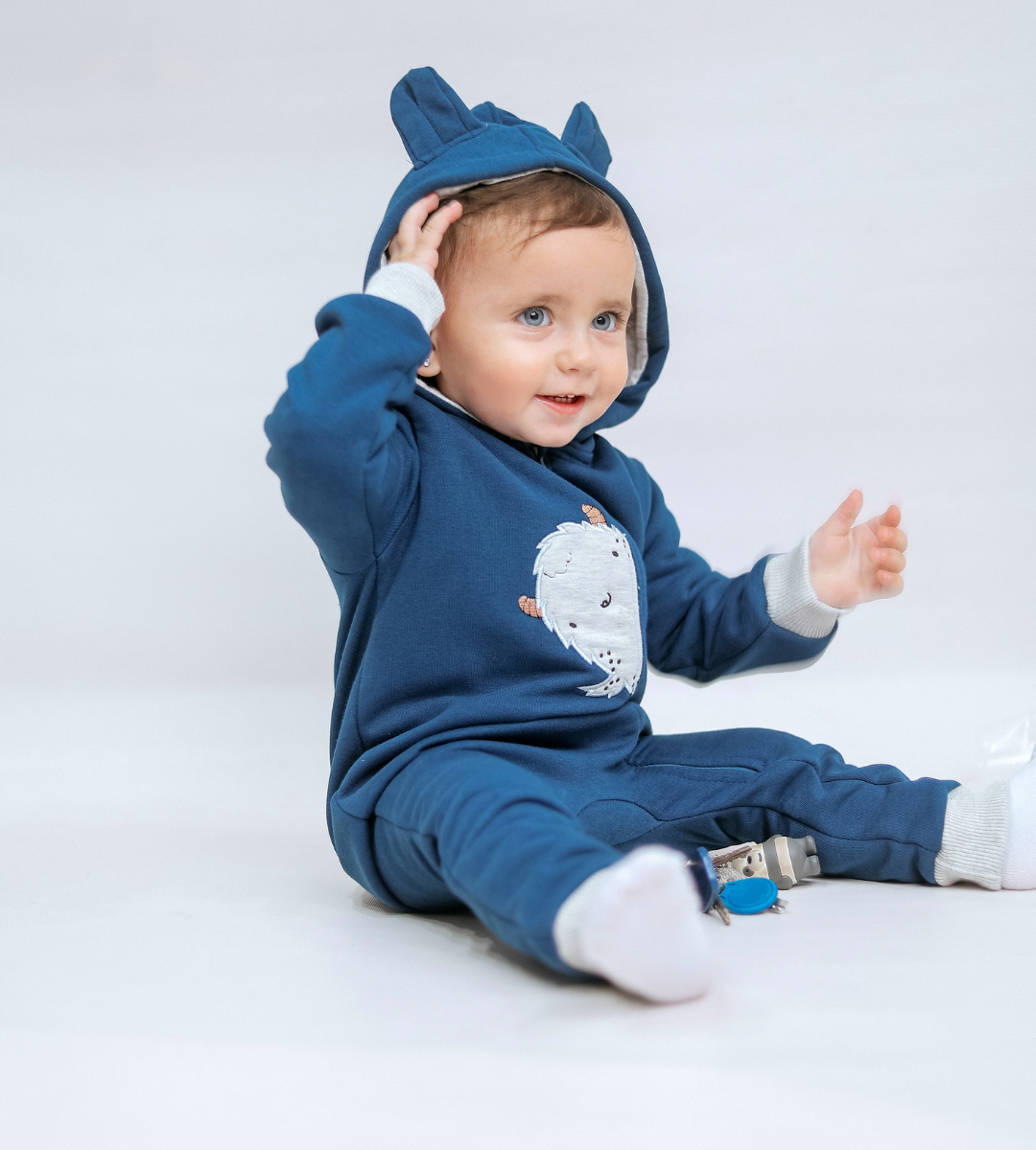 Monster Fleece Zip-Up Onsie