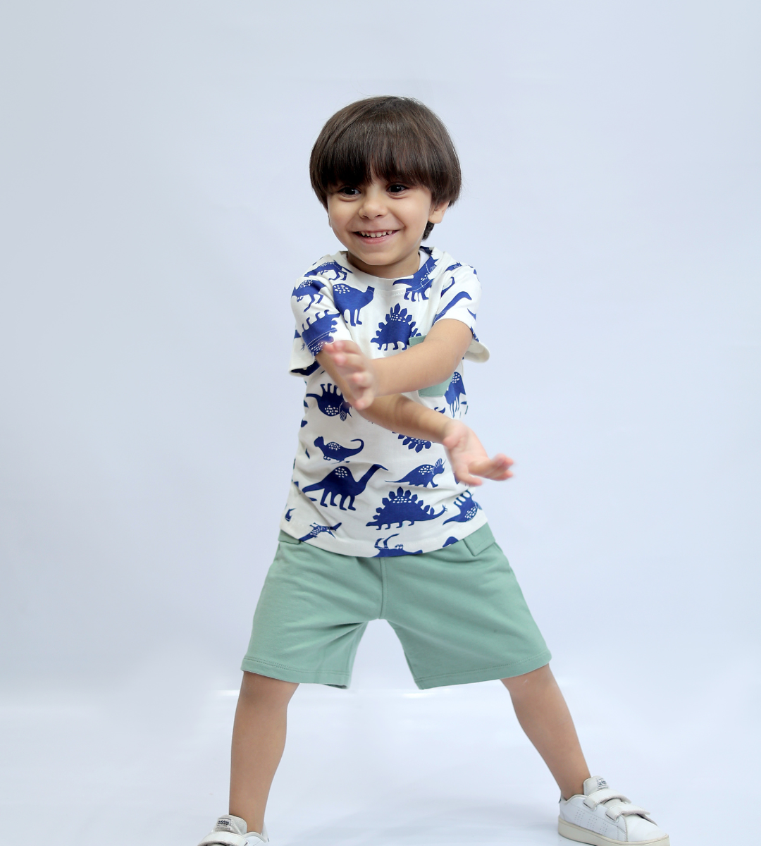 2-piece Mint Dino Set
