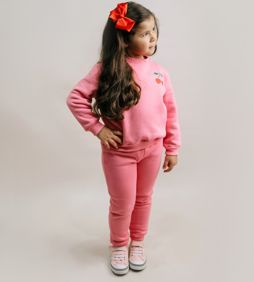 2-Piece Cherry Pink Set