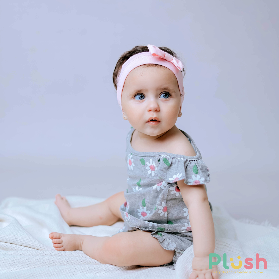 2-PIECE GREY FLORAL SET