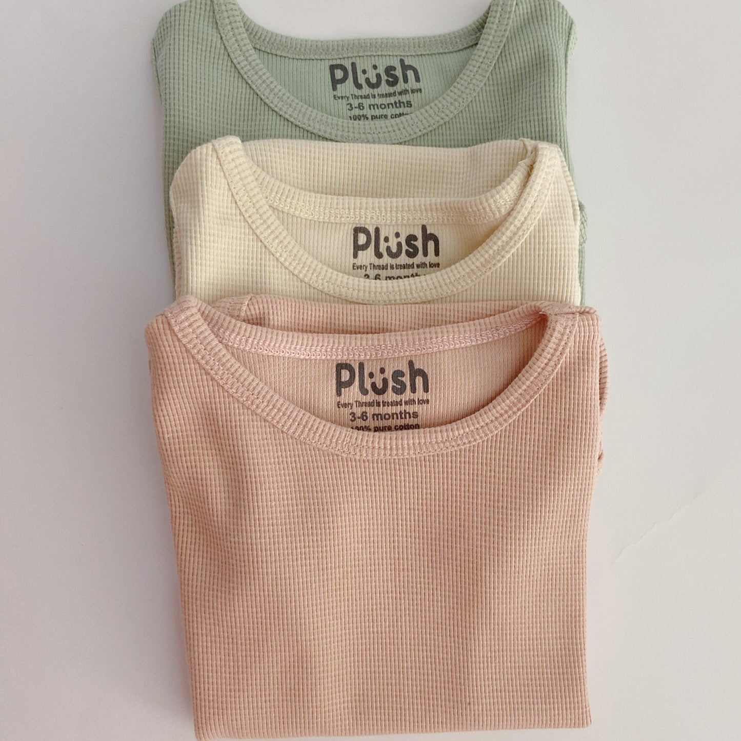 2-PACK PINK SLEEVELESS RIB BODYSUIT