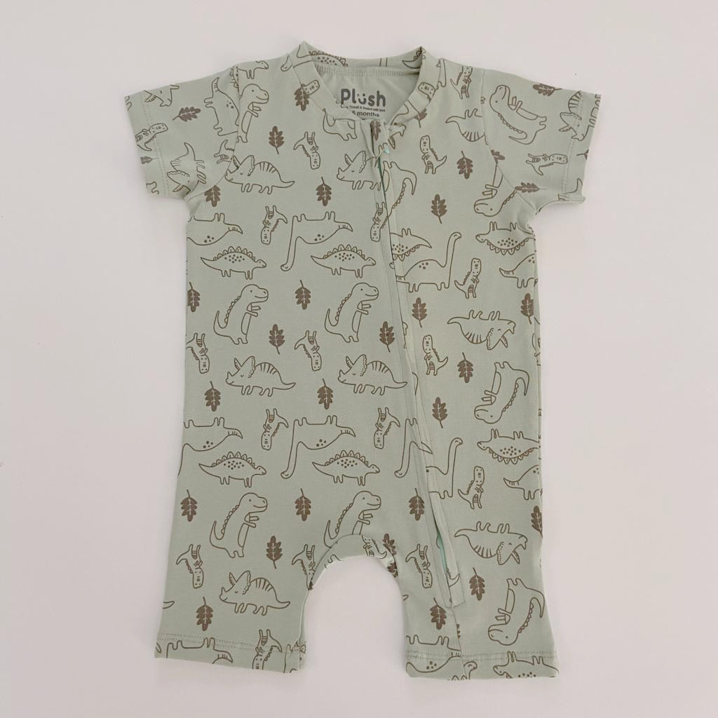 DINO ZIP-UP ROMPER