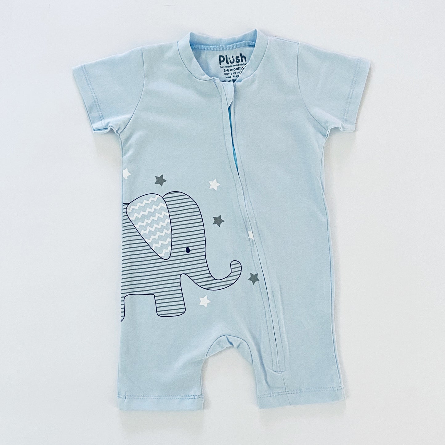 ELEPHANT ZIP-UP ROMPER