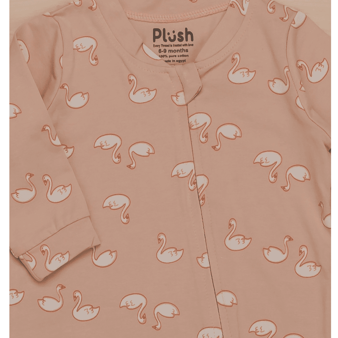 Swan Zip-up One piece