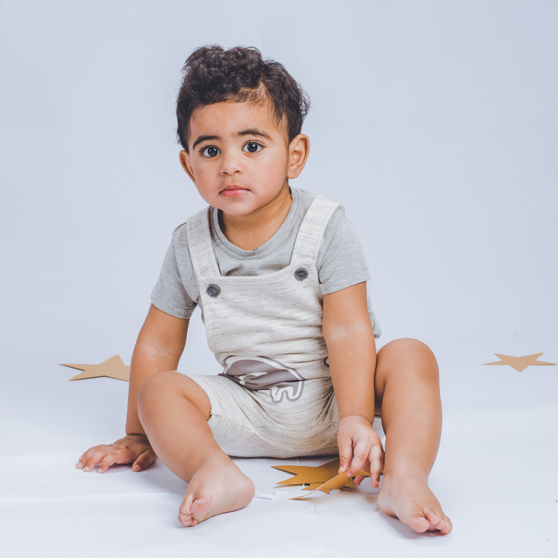 2-PIECE ELEPHANT DUNGAREES