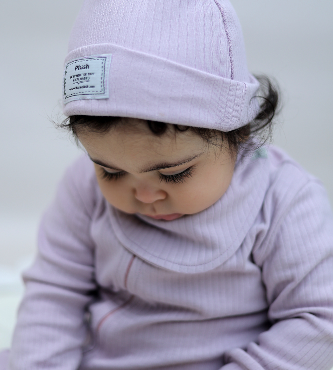 Lavender Zip-Up Onesie