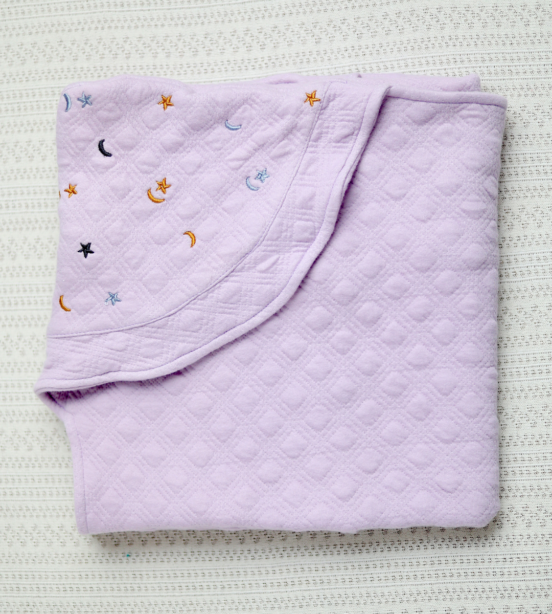 starry snuggle blanket lilac