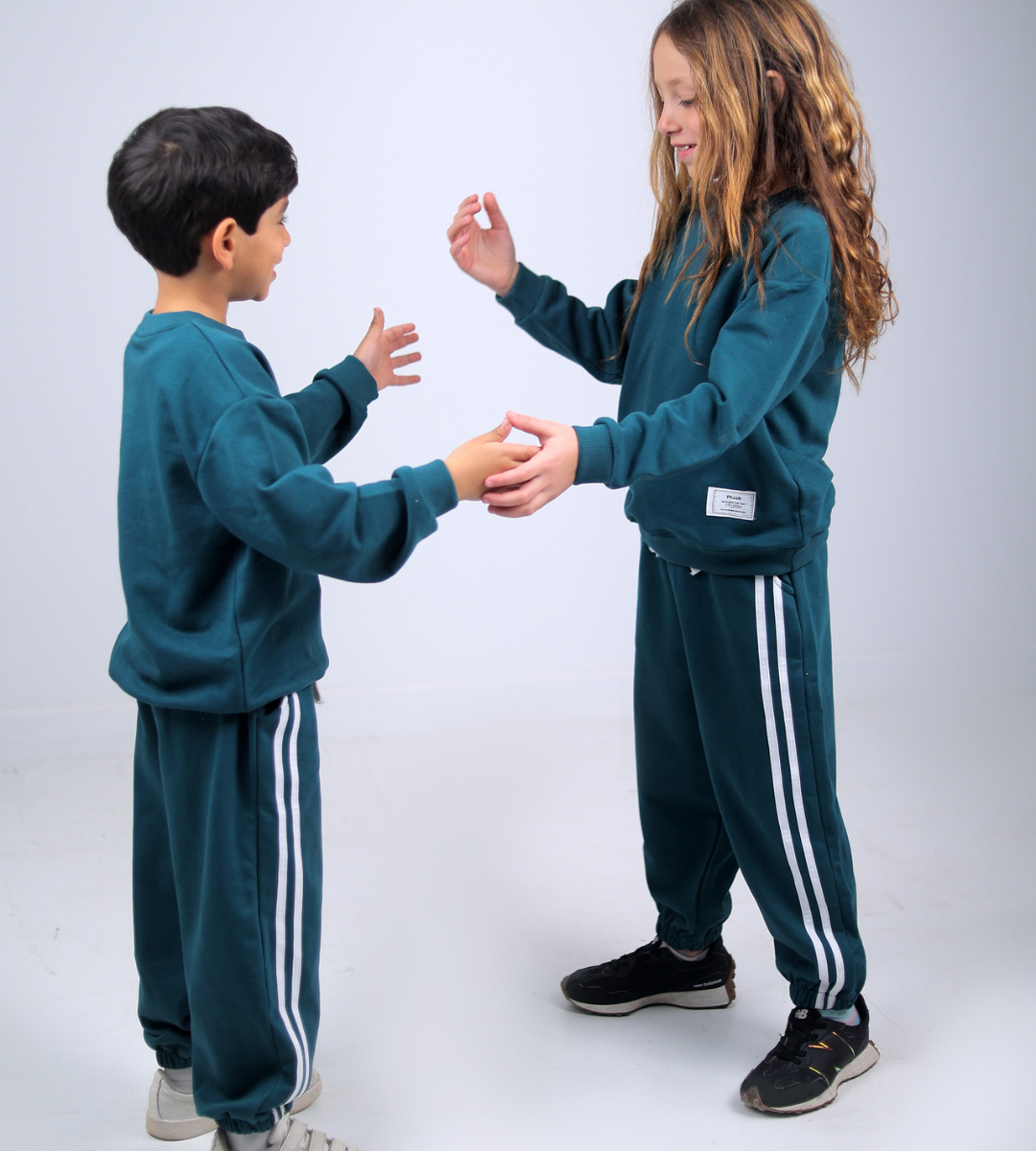 Side Stripe Set- Teal