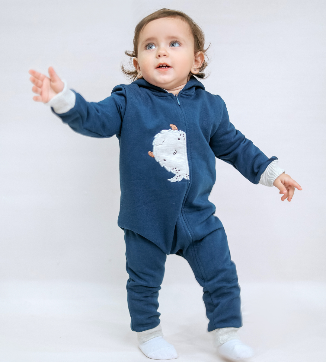 Monster Fleece Zip-Up Onsie