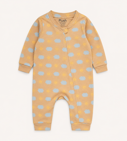 Cloud Zip-up One piece