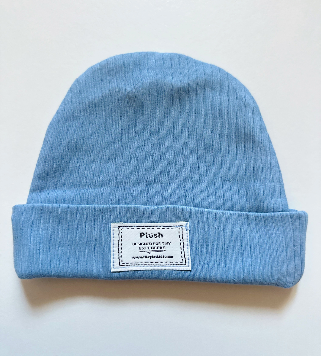 Ocean Blue Ribbed Beanie