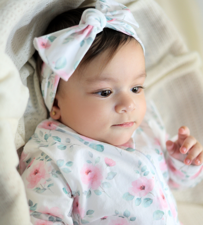 Blush Bloom Onesie & Headband Set