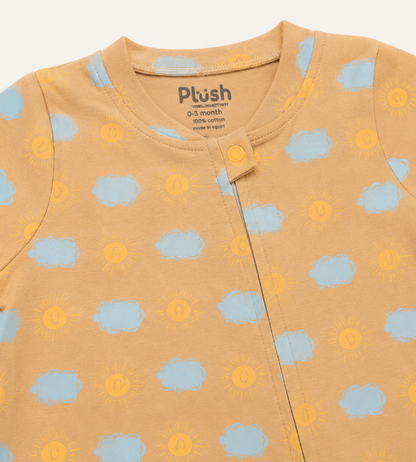 Cloud Zip-up One piece