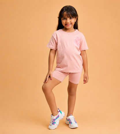 2-Piece Bunny oversized shirt  and bike shorts set
