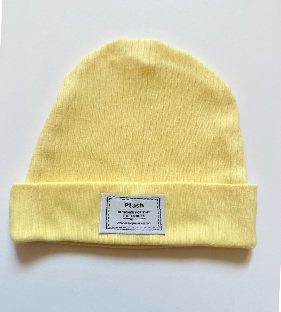Butter Yellow Ribbed Beanie