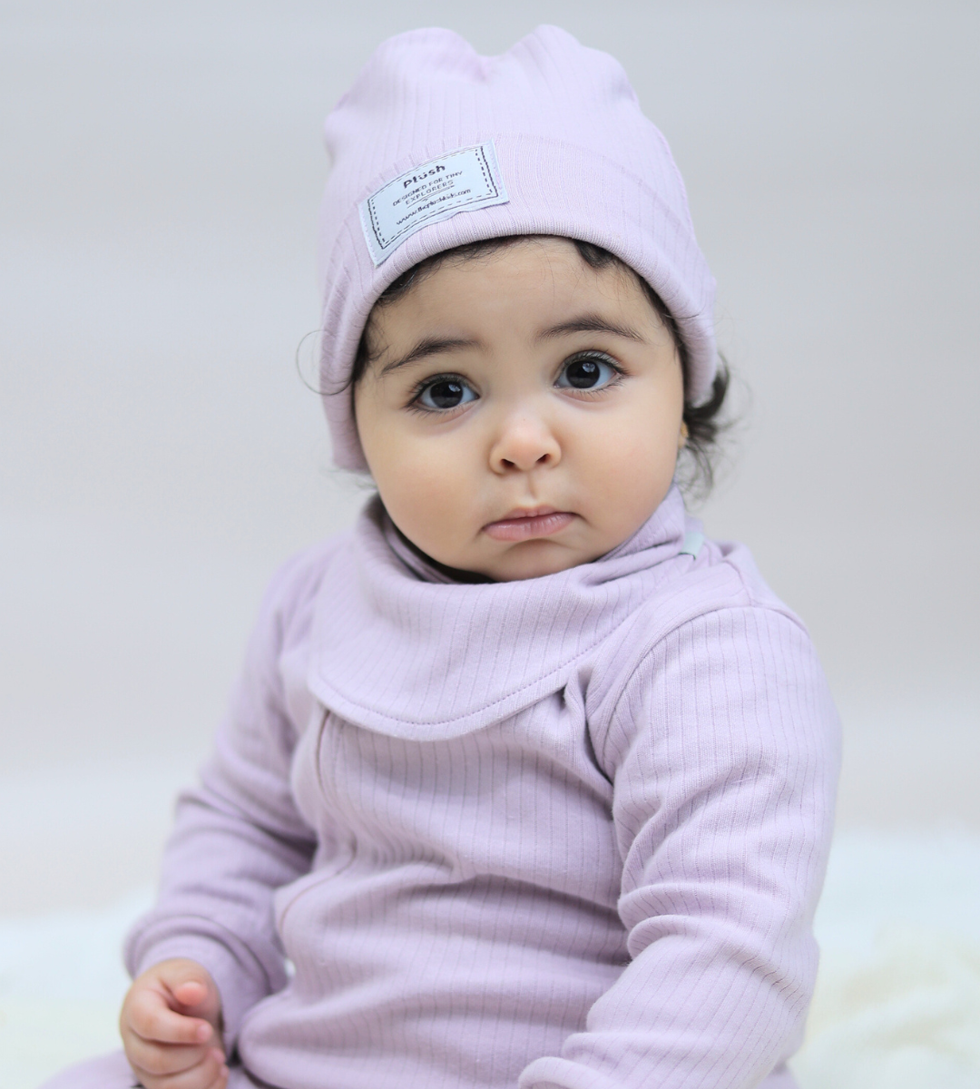 Lavender Ribbed Beanie