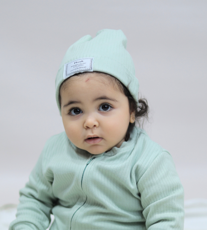 Pistachio Ribbed Beanie