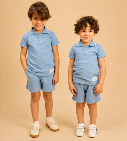 Ocean Polo Set – Blue