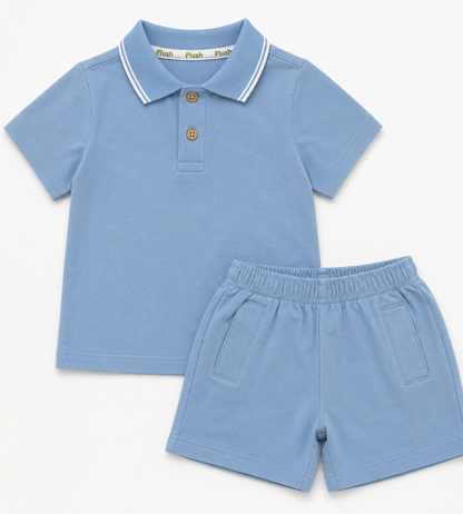 Ocean Polo Set – Blue