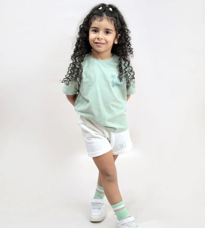 Beach Bum Set – Pistachio & White