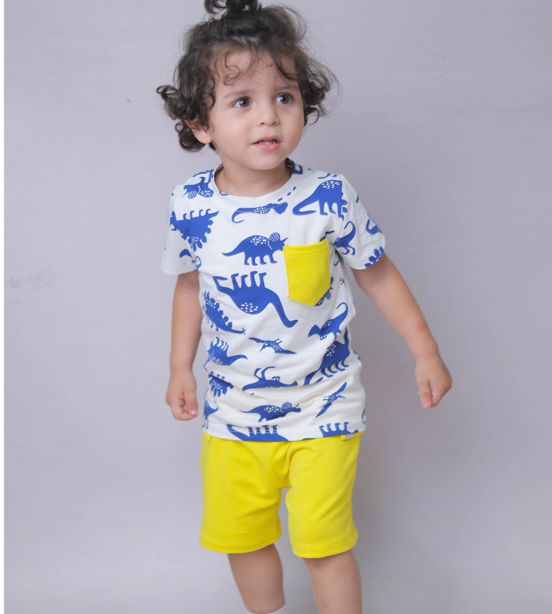 2-Piece Yellow Dino Set
