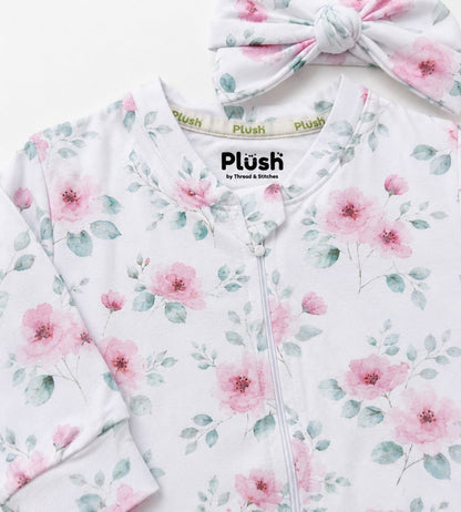 Blush Bloom Onesie & Headband Set