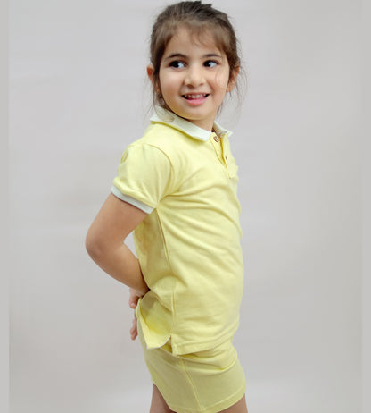 Sunny Polo Set – Yellow