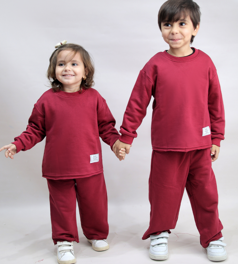 Stay Loose Set - Burgundy