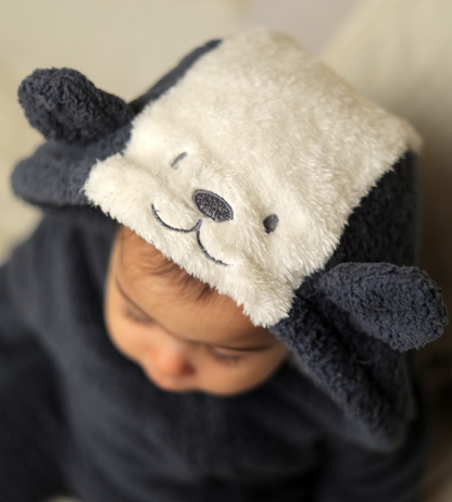 Cuddle Bear Sherpa Onesie – Dark Grey