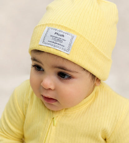 Butter Yellow Zip-Up Onesie