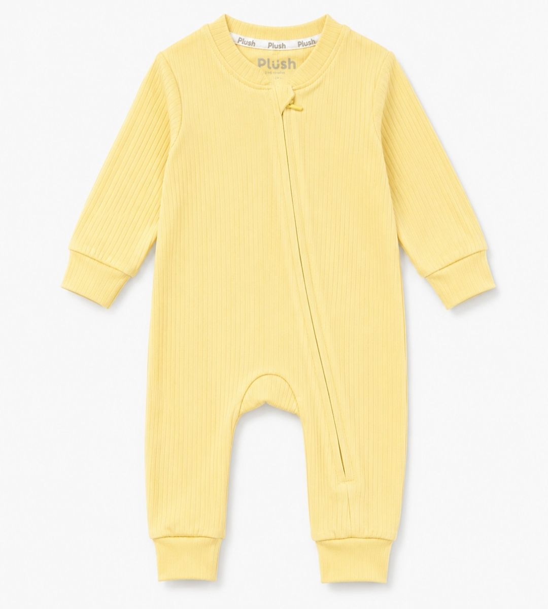 Butter Yellow Zip-Up Onesie