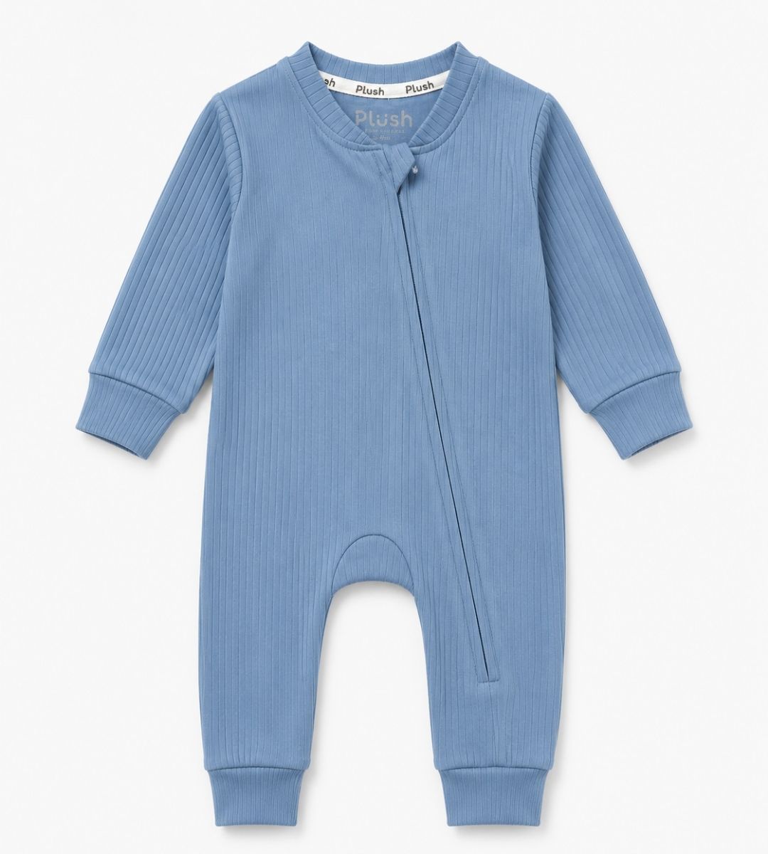 Ocean Blue Zip-Up Onesie