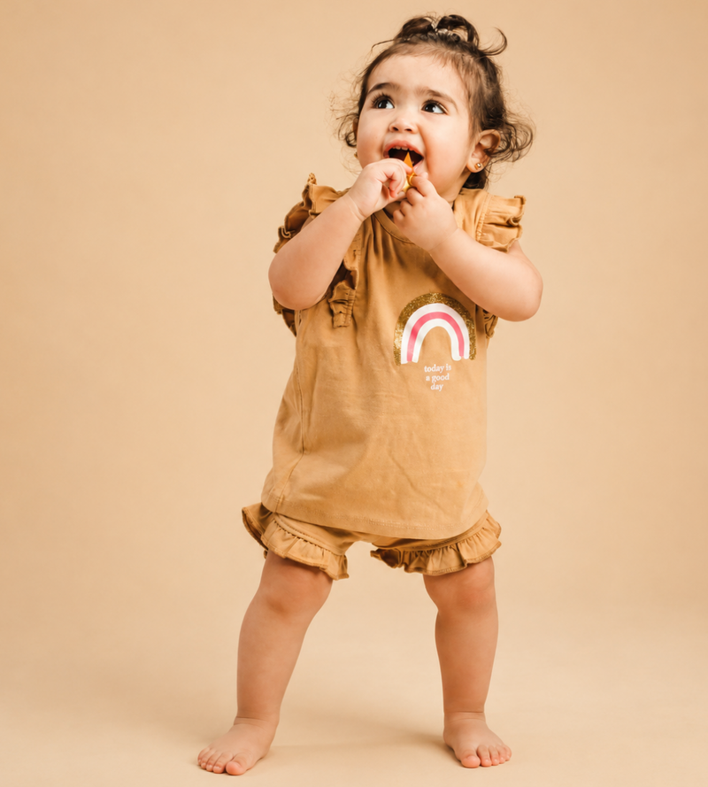 2-Piece Rainbow t-shirt and short