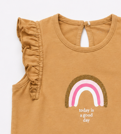2-Piece Rainbow t-shirt and short