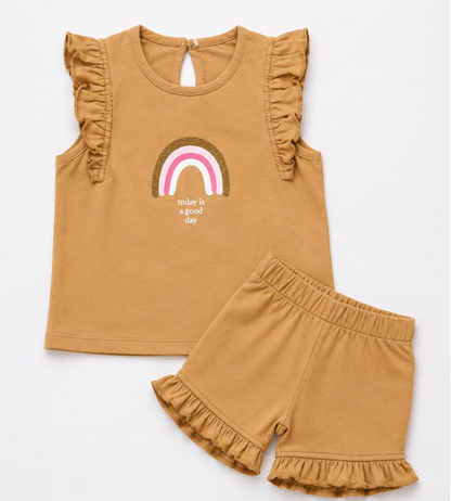 2-Piece Rainbow t-shirt and short