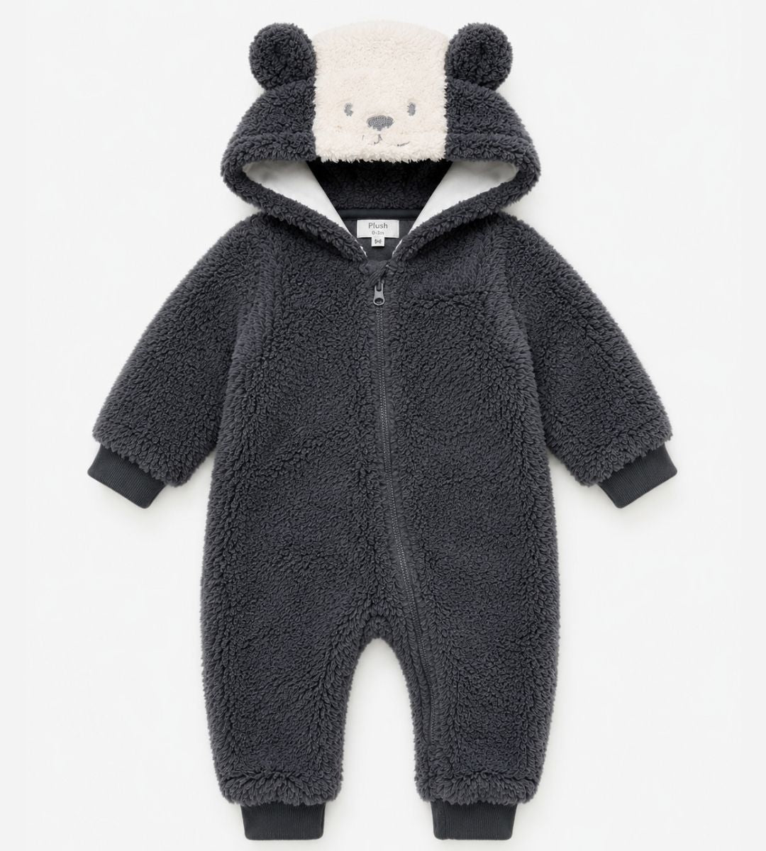 Cuddle Bear Sherpa Onesie – Dark Grey