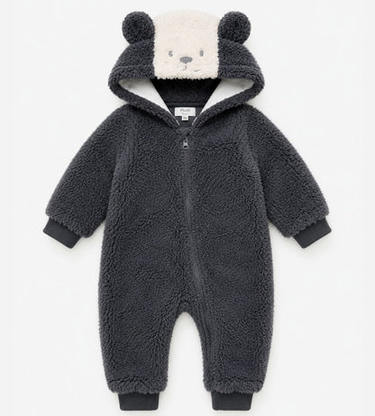 Cuddle Bear Sherpa Onesie – Dark Grey