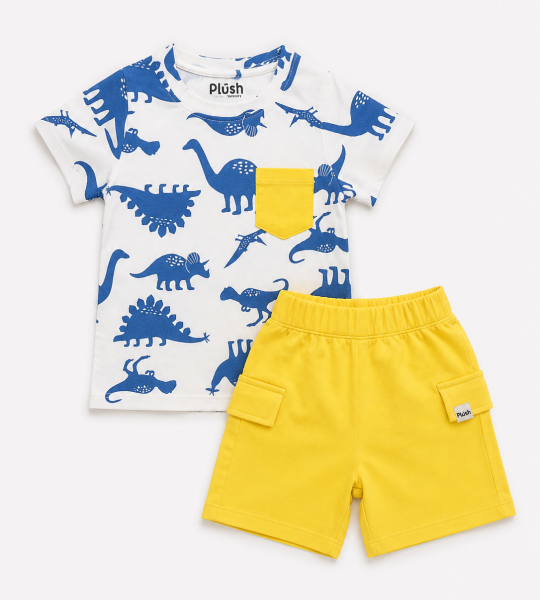 2-Piece Yellow Dino Set