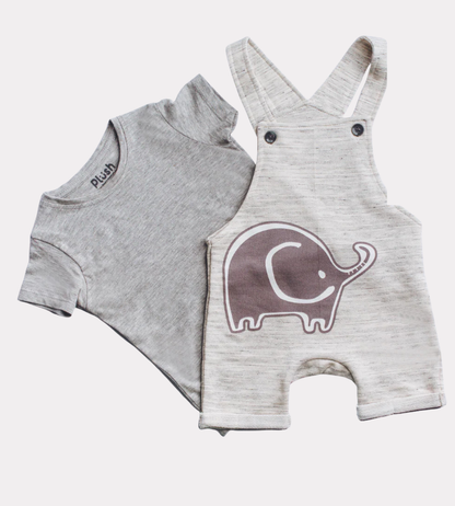 2-PIECE ELEPHANT DUNGAREES