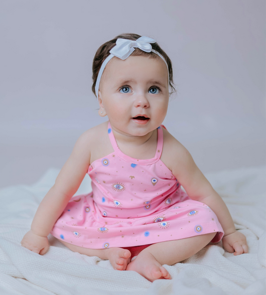 Pink Evil eye Dress