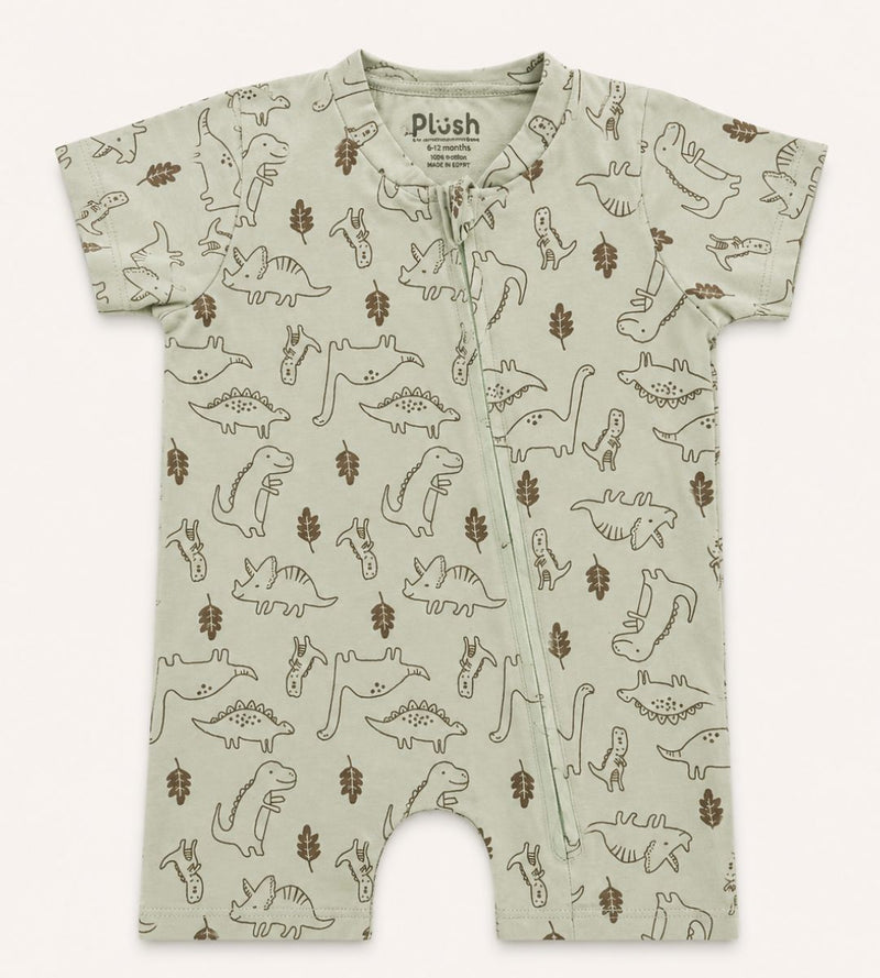 DINO ZIP-UP ROMPER