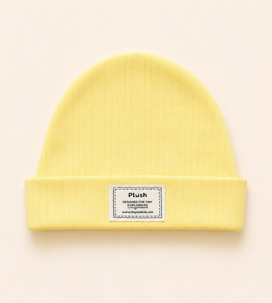 Butter Yellow Ribbed Beanie