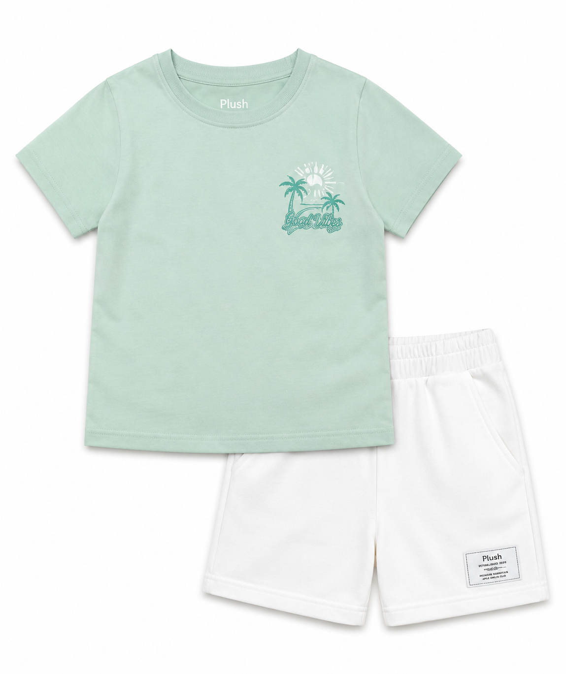 Beach Bum Set – Pistachio & White