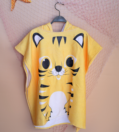 Yellow Cat Beach Poncho