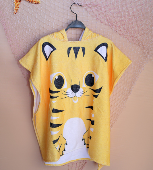Yellow Cat Beach Poncho